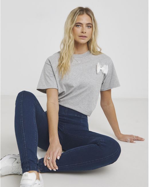 Simply Be Blue Seamed Skinny Jeggings
