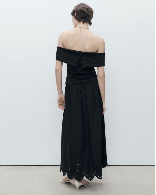Mango Black Skirt Claus