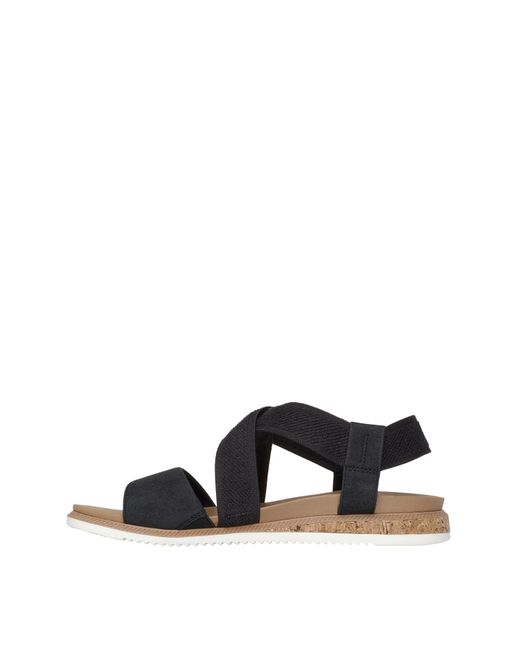 Skechers Black Desert Kiss Wide Sandals