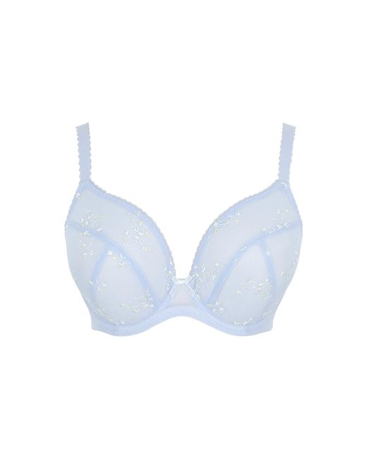 Panache Blue Meadow Plunge Bra