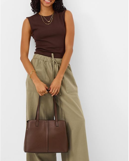 Accessorize Brown Webbing Strap Shoulder Bag