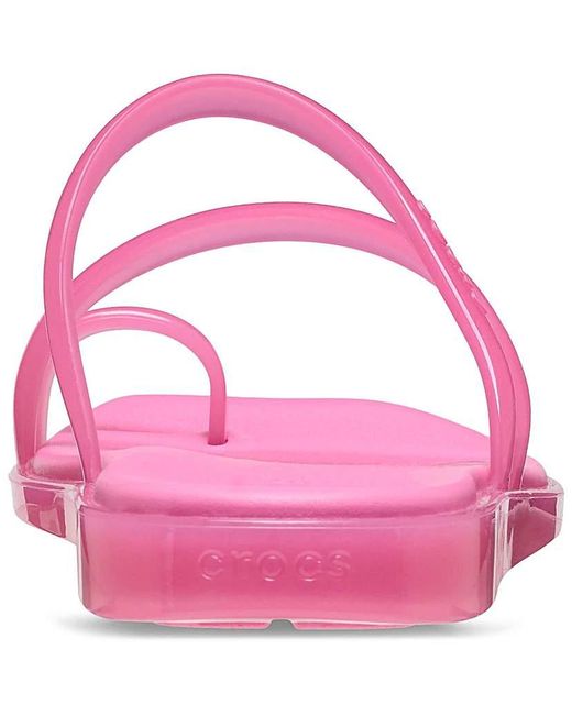 CROCSTM Pink Miami Jely Toe Loop Sandal