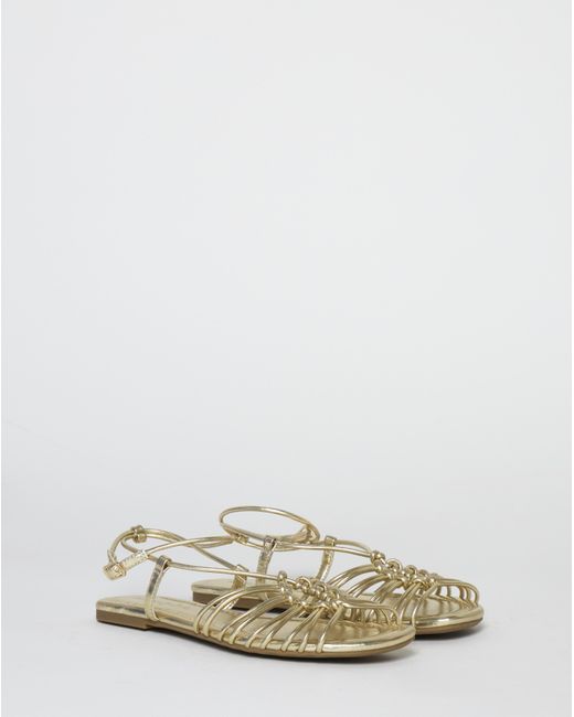 Simply Be Blue Tubular Woven Sandals Extra Wide
