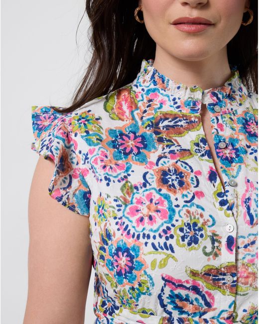 Joe Browns White Beautiful Printed Dress
