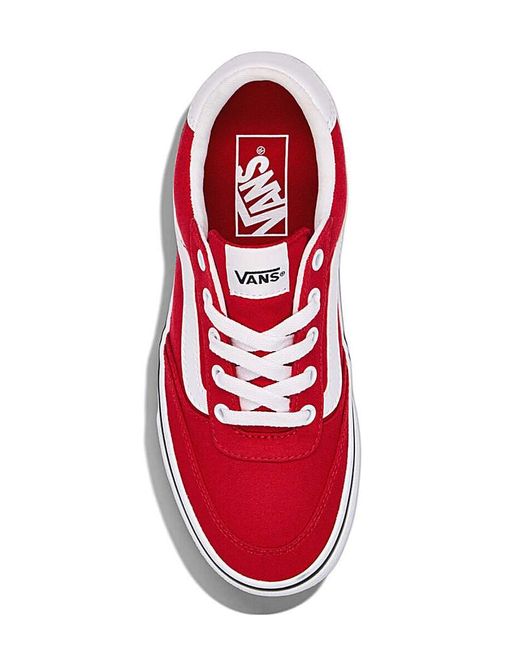 Vans Red Brooklyn Ls Trainers