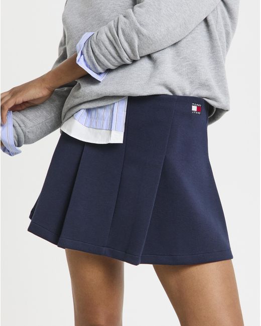 Tommy Hilfiger Blue Pique Badge F&F Skirt