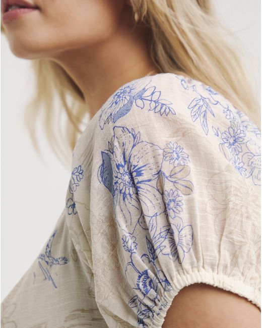 Simply Be Natural Linen Look Tea Dress