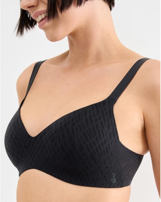 Sloggi Black Zero Feel Bliss The Up Tshirt Bra