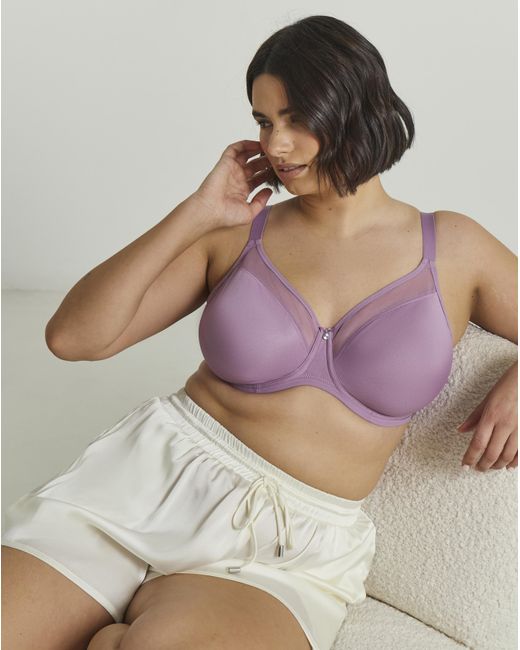 Elomi Gray Smooth Moulded T Shirt Bra