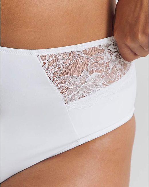 Pretty Secrets White Ella 2 Pack Full Knickers
