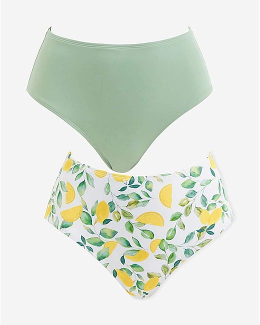 Simply Be White Value 2 Pack Bikini Briefs