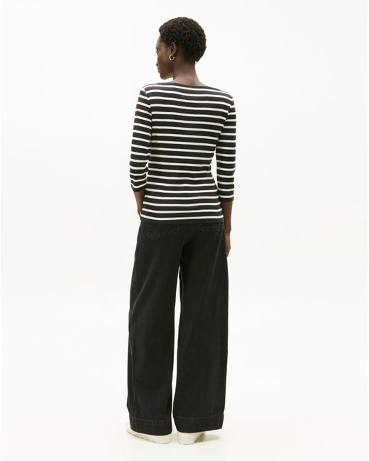 Tommy Hilfiger Black Slim Body Boat Neck