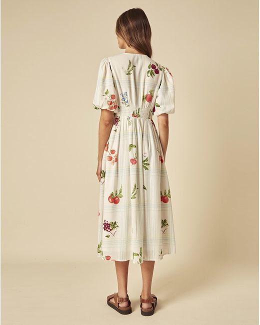 Nobody's Child Natural Scottie Midi Dress