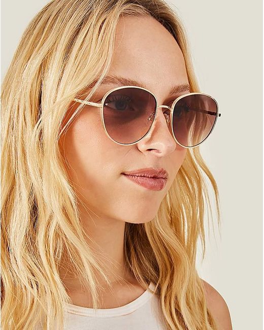 Accessorize Natural Groove Edge Aviator