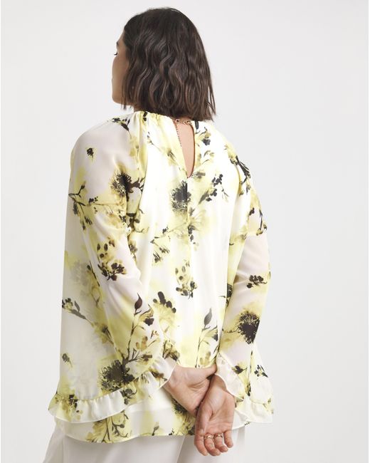 Joanna Hope Metallic Blouse With Neck Detail