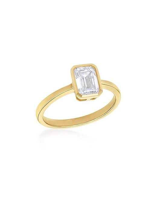 iJewel Metallic 9Ct Lab Diamond 1Ct Ring