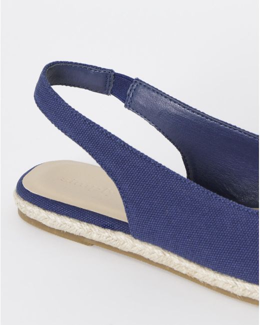 Simply Be Blue Espadrille Flats Extra Wide Fit