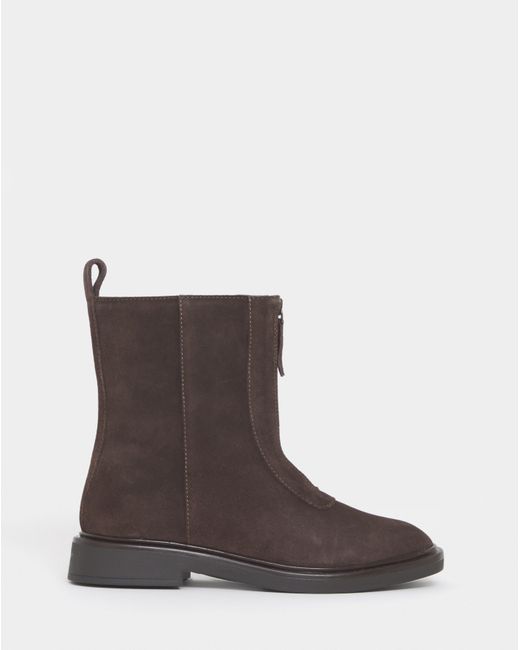 JD Williams Gray Zip Detail Ankle Boots E Fit