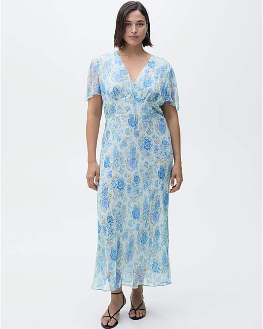 Mango Blue Dress Ronaldi