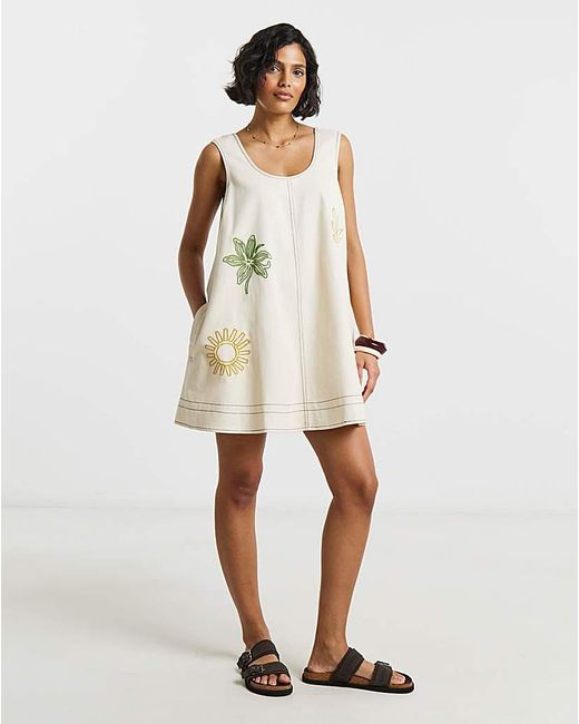 Native Youth Natural Ny Swing Mini Dress