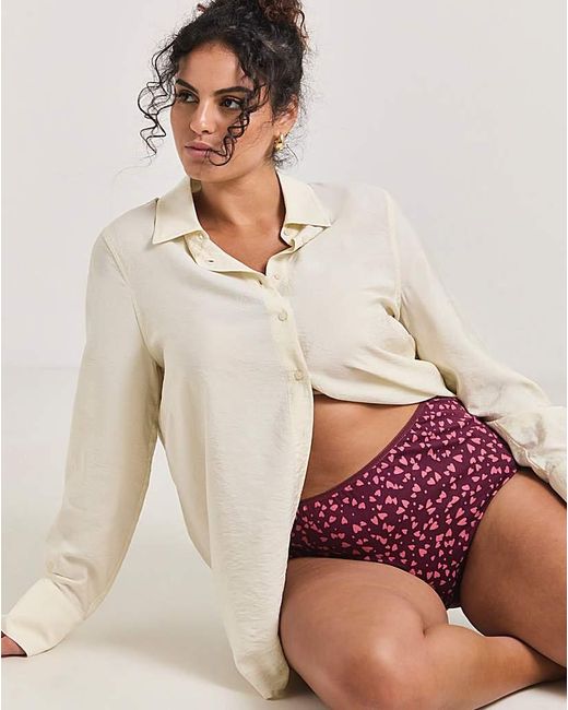 Pretty Secrets Red 7 Pack Full Fit Knickers
