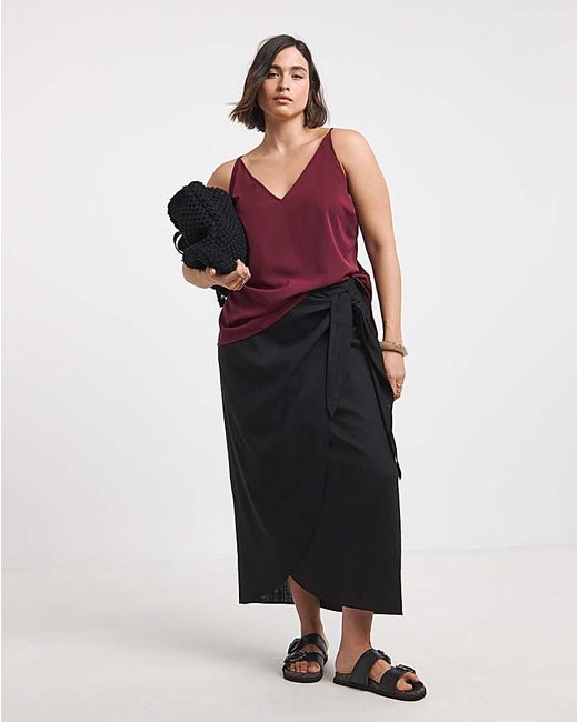 Simply Be Red V Neck Cami