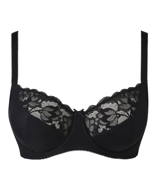 Pretty Secrets Brown Ivy Lace Basic Balcony Bra