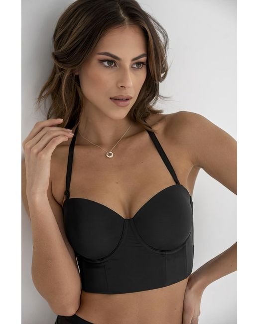 Pour Moi Black Pour Moi Definitions Longline Bra