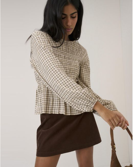 Nobody's Child Brown Nc Charlize Woven Top
