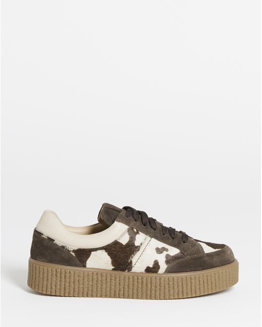 Simply Be Blue Chunky Lace Up Trainer Extra Wide