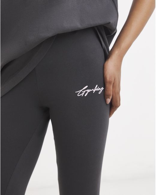 Gym King Multicolor Script Mindset Jersey Leggings