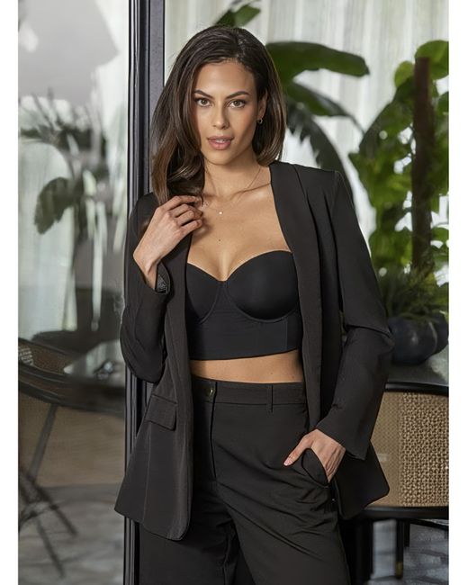 Pour Moi Black Pour Moi Definitions Longline Bra
