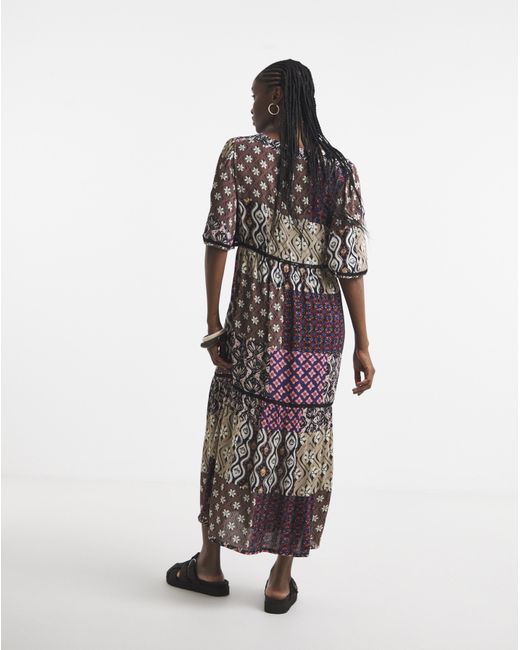 Simply Be White Crinkle Tiered Maxi Dress
