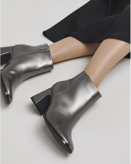 Simply Be Black Block Heel Low Cut Boots Ex Wide