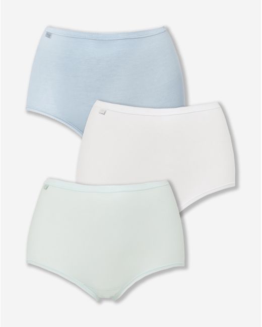 Sloggi Gray 3Pk Basic Maxi Briefs Mint Multi