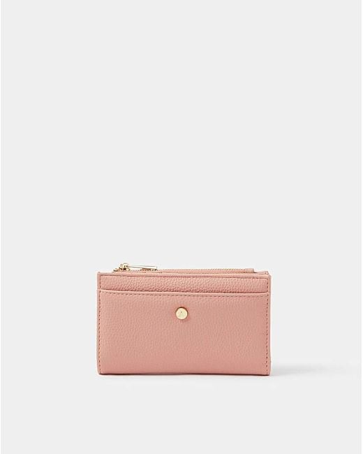 Accessorize Pink Slimline Zip Purse