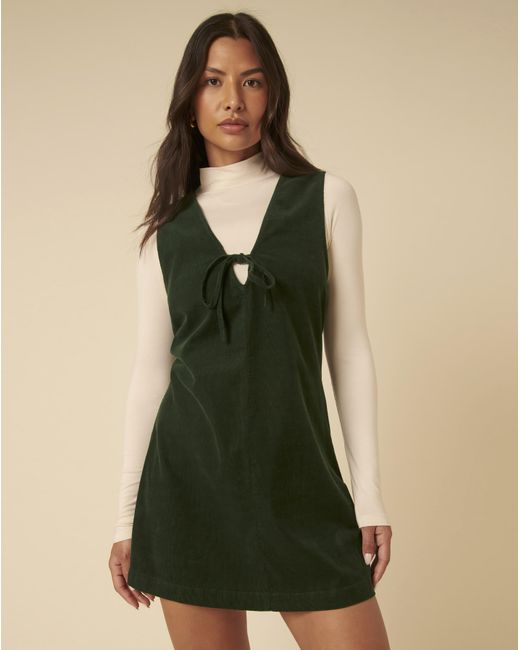 Nobody's Child Natural Nila Plain Pinafore Dress
