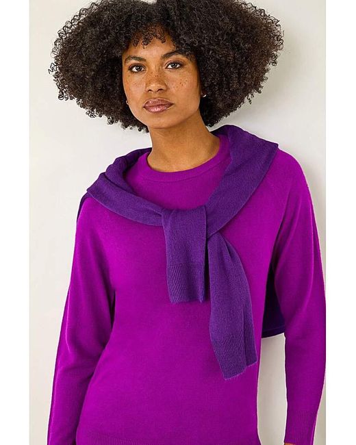 Roman Purple Roman Soft Crew Neck Jumper