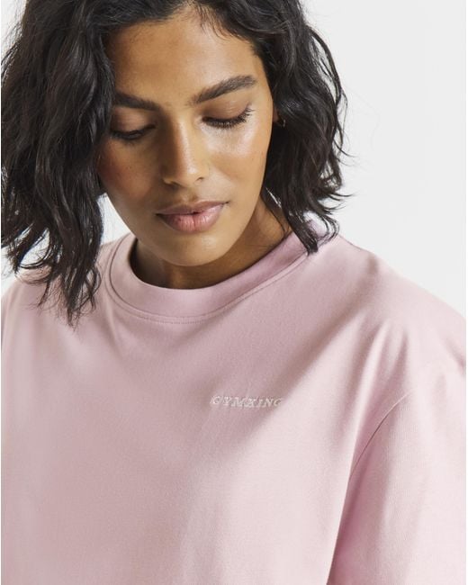 Gym King Pink 365 Boyfriend T-Shirt