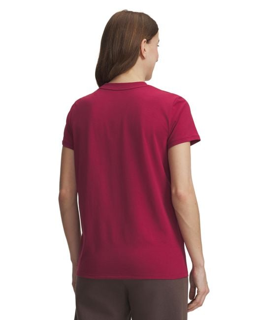 Under Armour Red Rival Core Short Sleeve Crew Neck