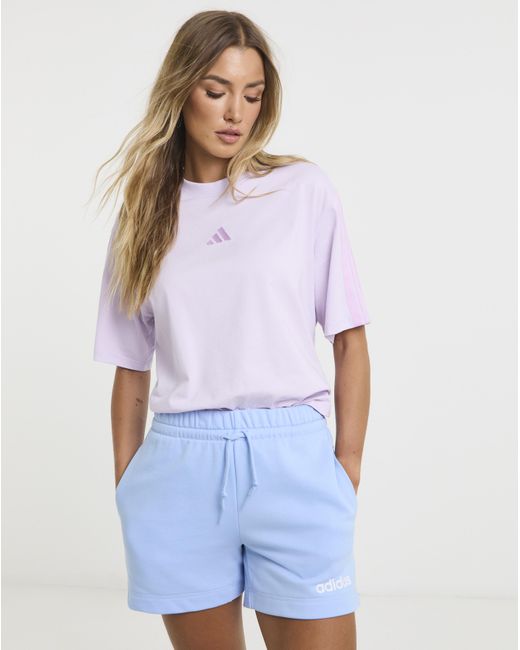 Adidas Blue Linear Logo Shorts