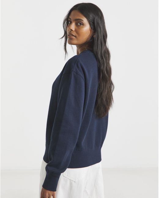 Tommy Hilfiger Blue Metallicscript Sweatshirt