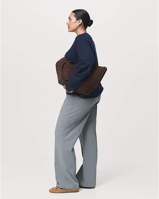 Mango Blue Crew Neck Sweater