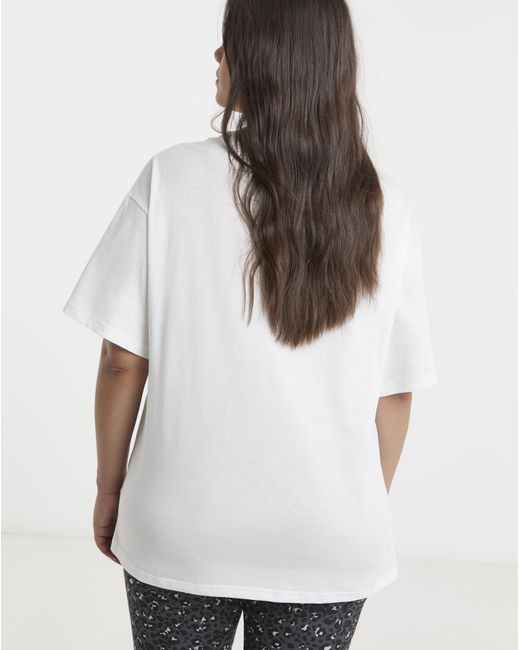 PUMA White Essential Relaxed T-Shirt