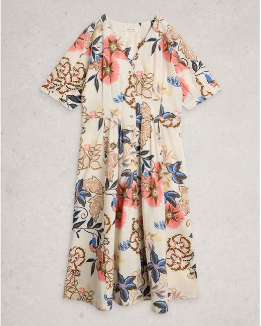 White Stuff Multicolor Kate Button Through Dress