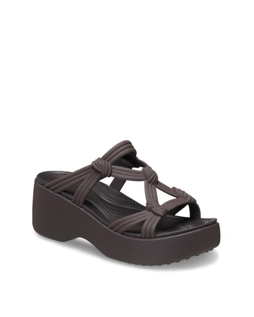 CROCSTM Brown Brooklyn Knot Sky Sandal