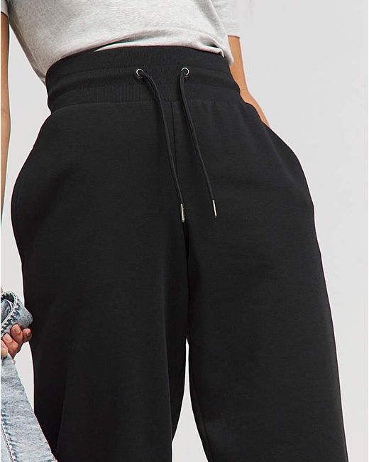 Simply Be Black Core Oversized Joggers
