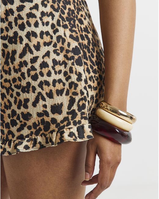Simply Be Brown Bandeau Playsuit