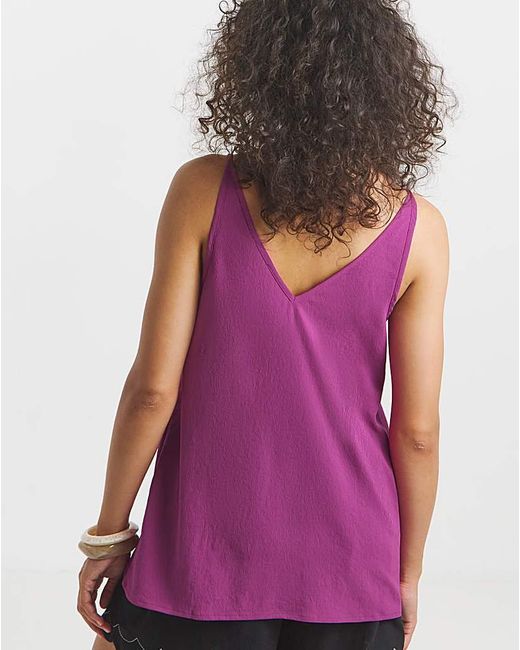 Simply Be Purple V Neck Cami