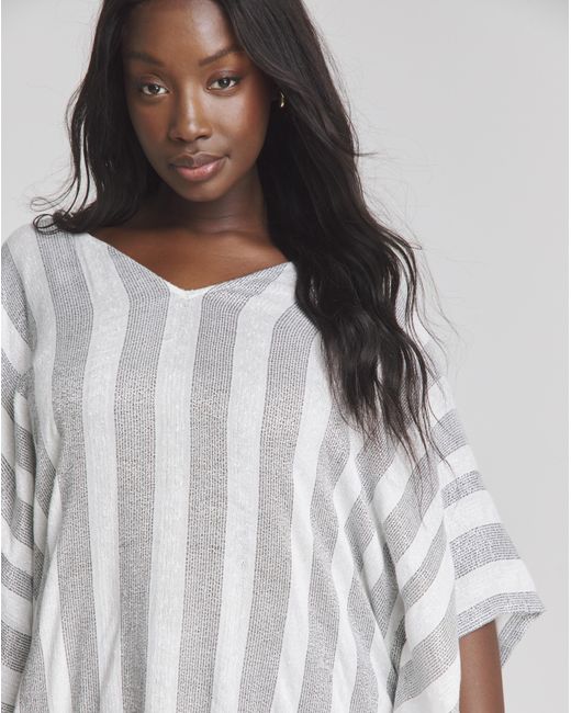 MAGISCULPT White Lurex Tassel Beach Kaftan